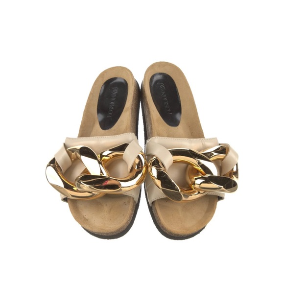 JW Anderson Beige Chain Slides 37 - Picture 3 of 16